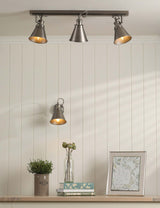 M&S Laura Ashley Rufus Metal 3 Light Bar Spotlight- Buy online at McGrocer
