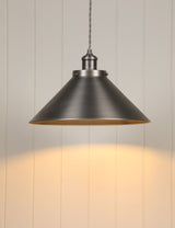 M&S Laura Ashley Rufus Metal Cone Pendant Light- Buy online at McGrocer