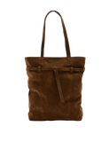 Autograph Suede Belted Tote Bag