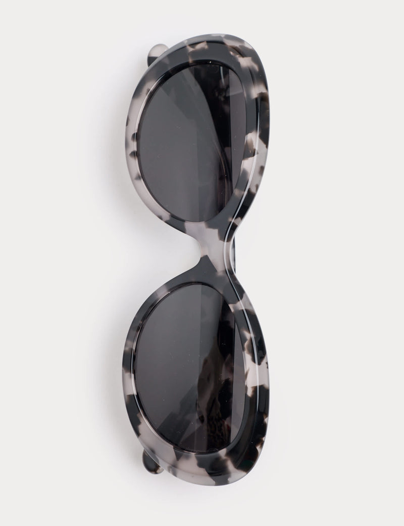 Autograph acetate oval sunglasses with chunky rims, UK version