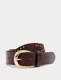 M&S leather feature buckle waist belt, imported from the UK