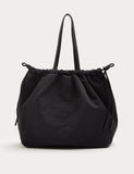 M&S ruched drawstring shoulder bag large, UK version