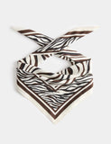 M&S satin printed scarf animal print 70cm, imported from the UK