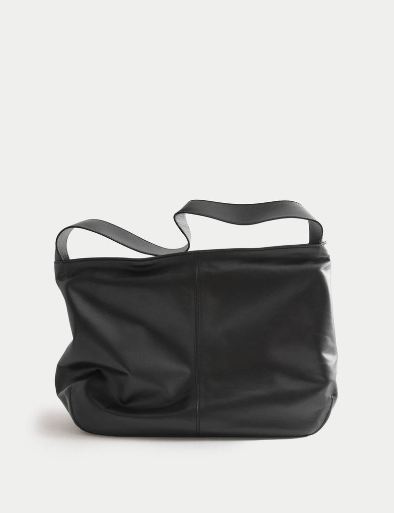 Autograph leather zip slouchy shoulder bag, UK version
