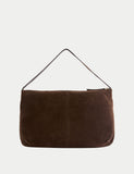 Autograph suede slouchy shoulder bag (British brand)