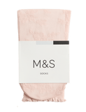 M&S Floral Lace Ankle High Socks