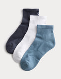Goodmove cotton rich quarter socks 3-pack - British product