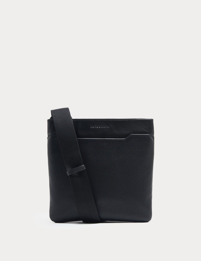 Autograph leather crossbody bag adjustable strap (British brand)