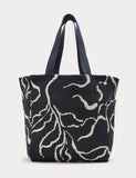 Autograph floral tote bag with zip pocket (British brand)