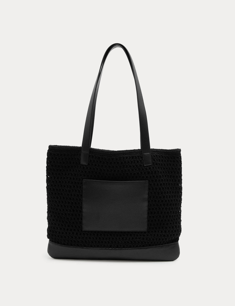 M&S pure cotton crochet tote bag, UK version
