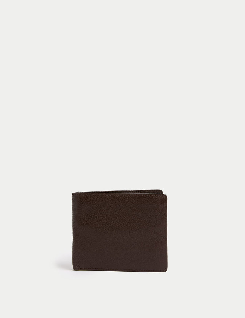 Autograph leather bi-fold wallet, imported from the UK