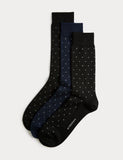 Autograph merino wool socks 3-pack geometric - British product