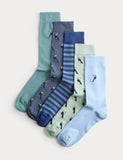 M&S Cool & Fresh Toucan Socks 5 Pack, imported from the UK