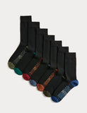 M&S cotton rich socks Cool & Fresh Geo 7-pack - British product