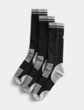 Goodmove cushioned reflective socks 3 pack - British product
