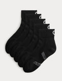 M&S Freshfeet Cushioned Cotton Rich Quarter Liner Sport Socks 5 Pack