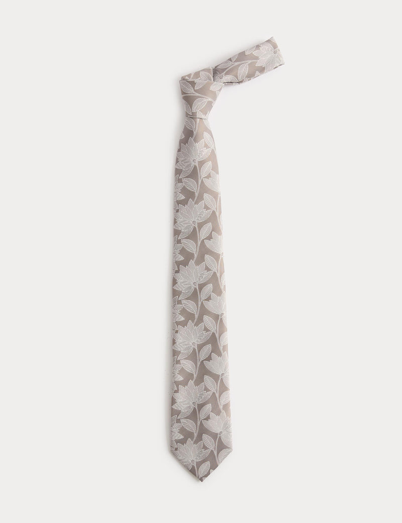 M&S floral fan tie regular width 8cm, UK version
