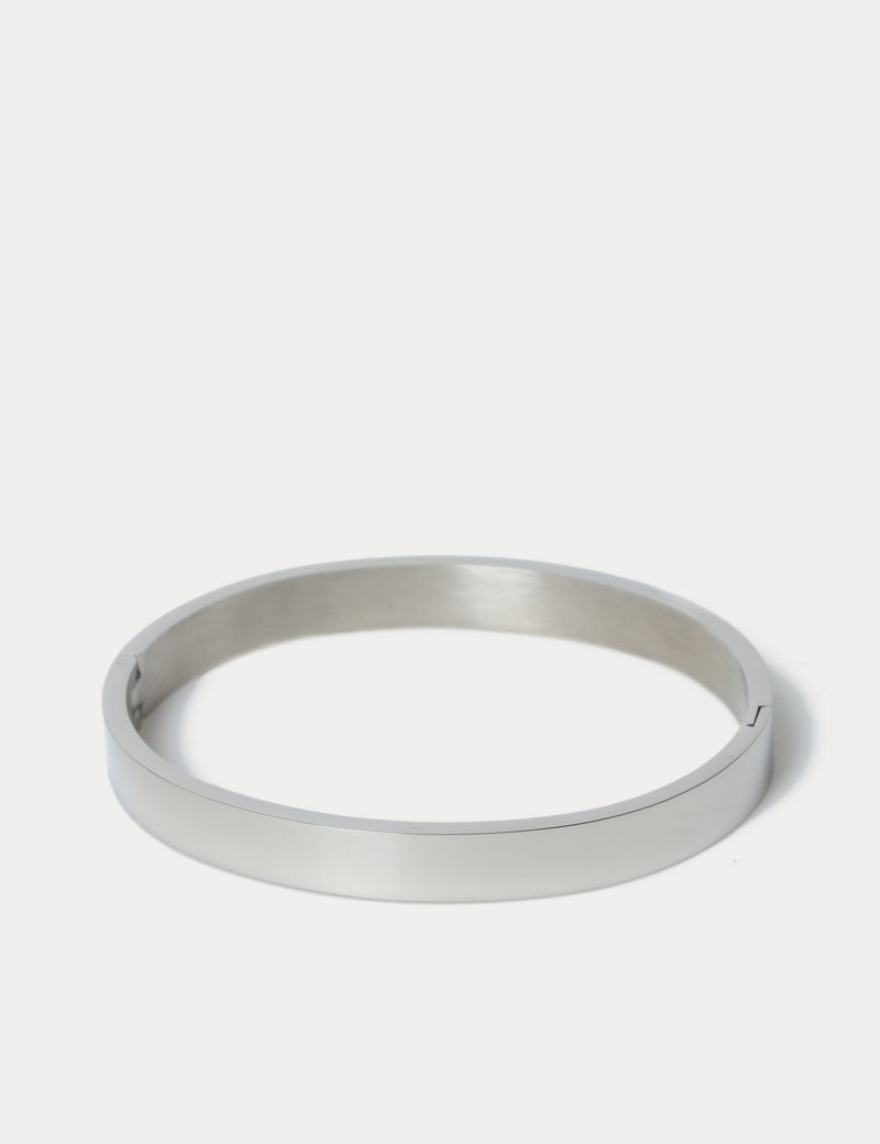 M&S silver tone stainless steel bangle (British brand)