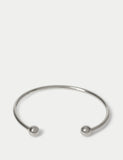 Stainless steel gold tone ball cuff bracelet, imported from the UK