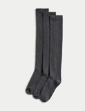 Cotton rich over the knee socks 3 pack (British brand)