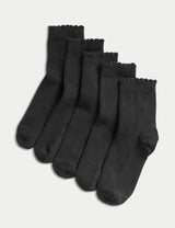 M&S 5 Pack of Short Picot Socks- Buy online at McGrocer