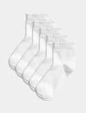 Short picot socks 5 pack for children, imported from the UK