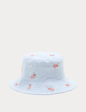 Coastal Shrimp bucket hat with shrimp pattern 0-36 months, UK version