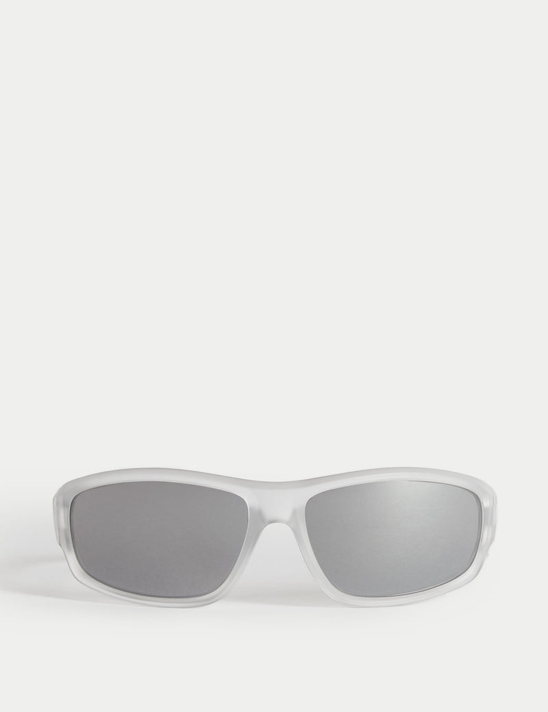 Kids wraparound sunglasses UV400 lenses durable frame, UK version