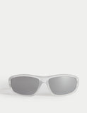 Kids wraparound sunglasses UV400 lenses durable frame, UK version