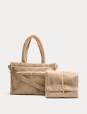 Borg changing bag set with matching mat, imported from the UK