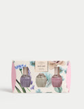 Eau de Toilette Gift Set with rose, magnolia, lavender 30ml bottles, imported from the UK