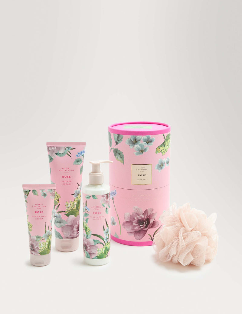 Rose skincare gift set, imported from the UK