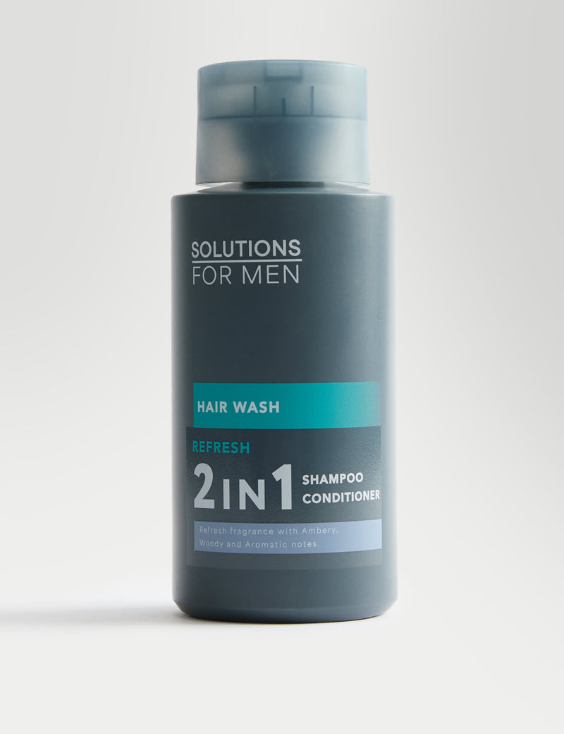 Solutions for Men Refresh hair wash 300ml, UK version