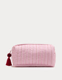 Large slouchy stripe make up bag, imported from the UK