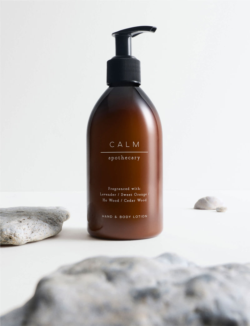 Apothecary Calm Hand & Body Lotion 250ml, imported from the UK