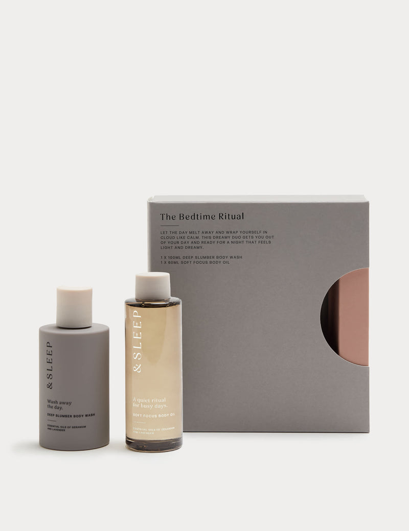 The Bedtime Ritual gift set from &Sleep, imported from the UK