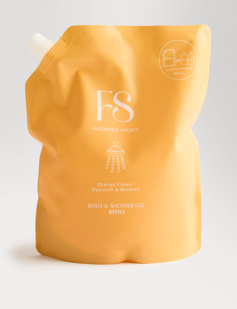 Fragrance Society Orange Bath & Shower Refill 1010 ml - British product