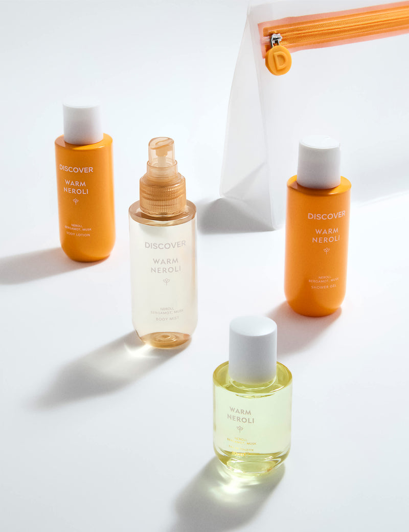Warm Neroli bath and body gift set (British brand)