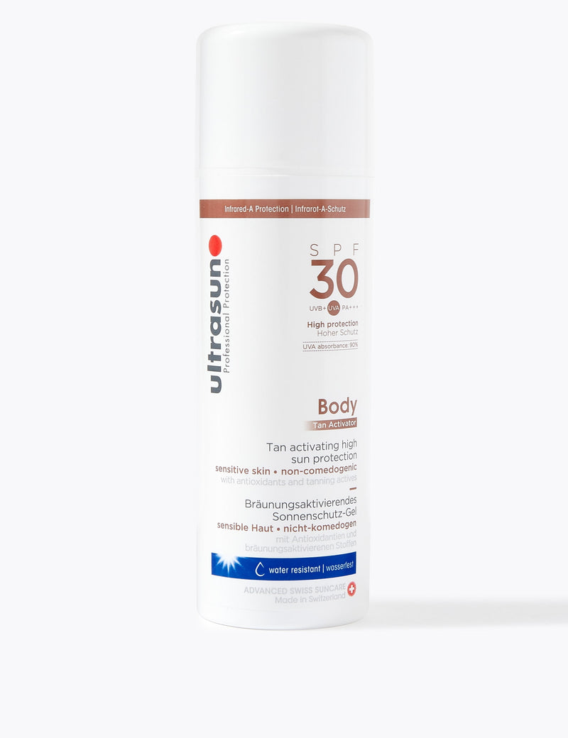 Ultrasun tan activator body cream SPF 30 150ml (British brand)
