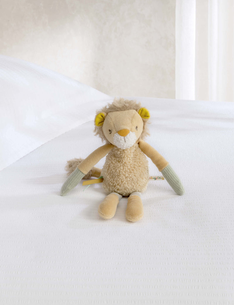 Mamas & Papas Lenny Lion activity beanie toy - British product