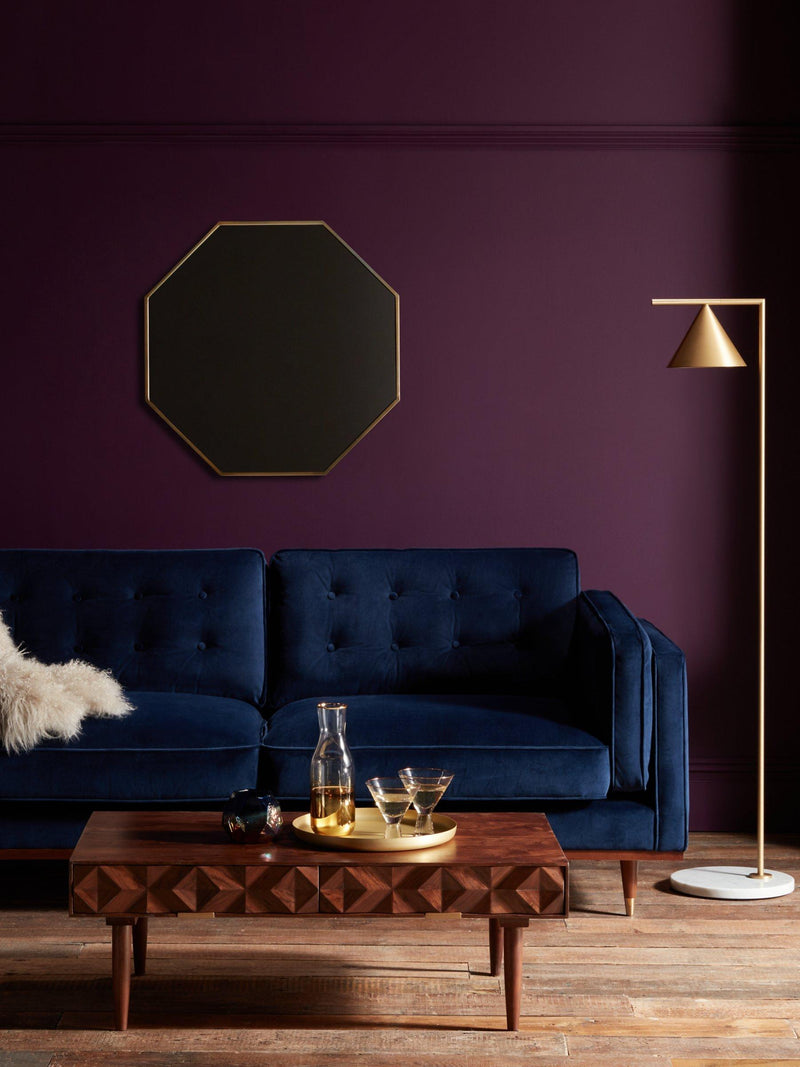 Swoon Franklin brown rectangular coffee table, UK version