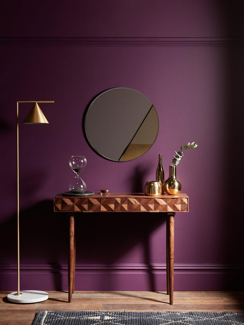 Swoon Franklin console table with two drawers, imported from the UK