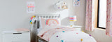 John Lewis unicorn curtains blackout lined pencil pleat pair 137x117cm, UK version