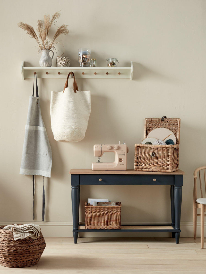 John Lewis rattan shallow basket 25cm, imported from the UK
