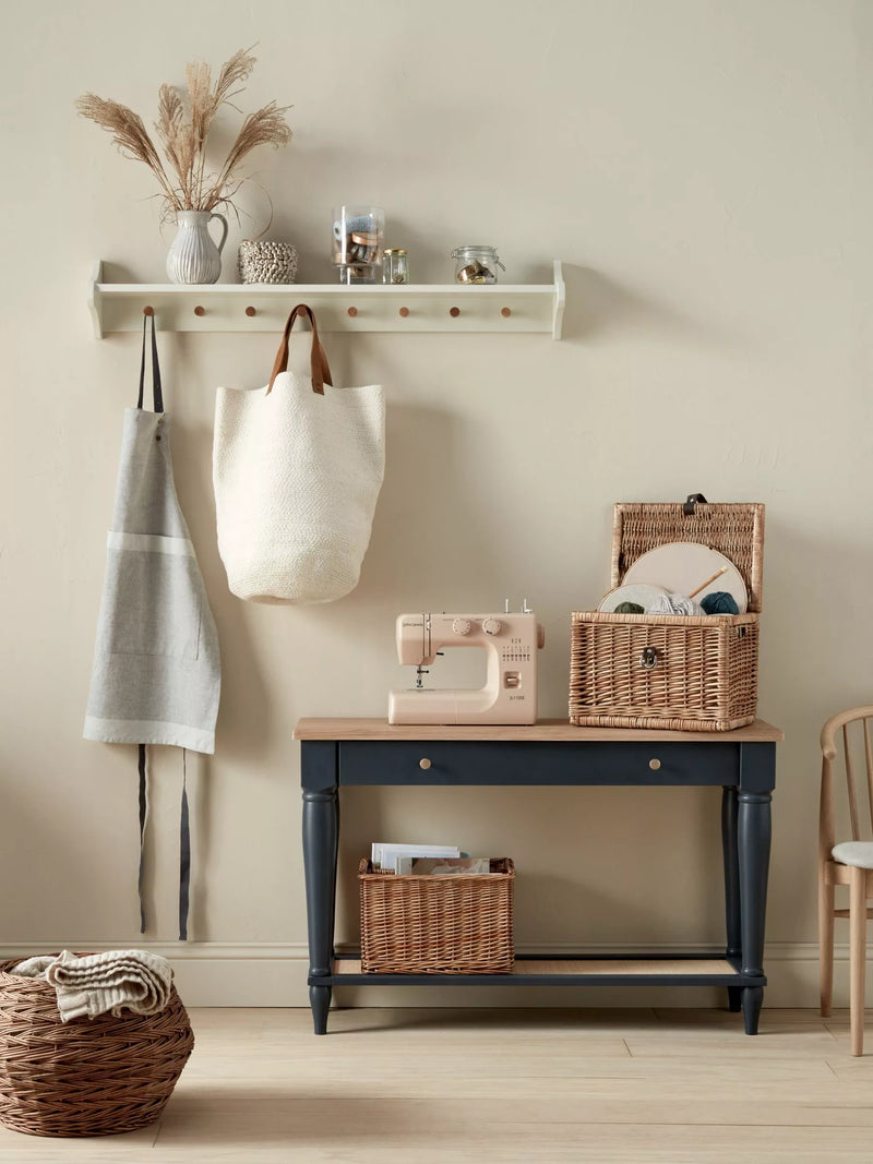 John Lewis rattan shallow basket 25cm, imported from the UK