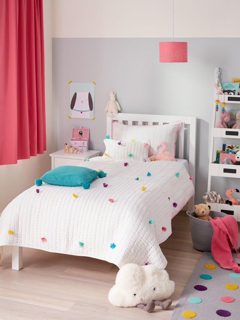 little home Pom Pom Quilt Multi, UK version
