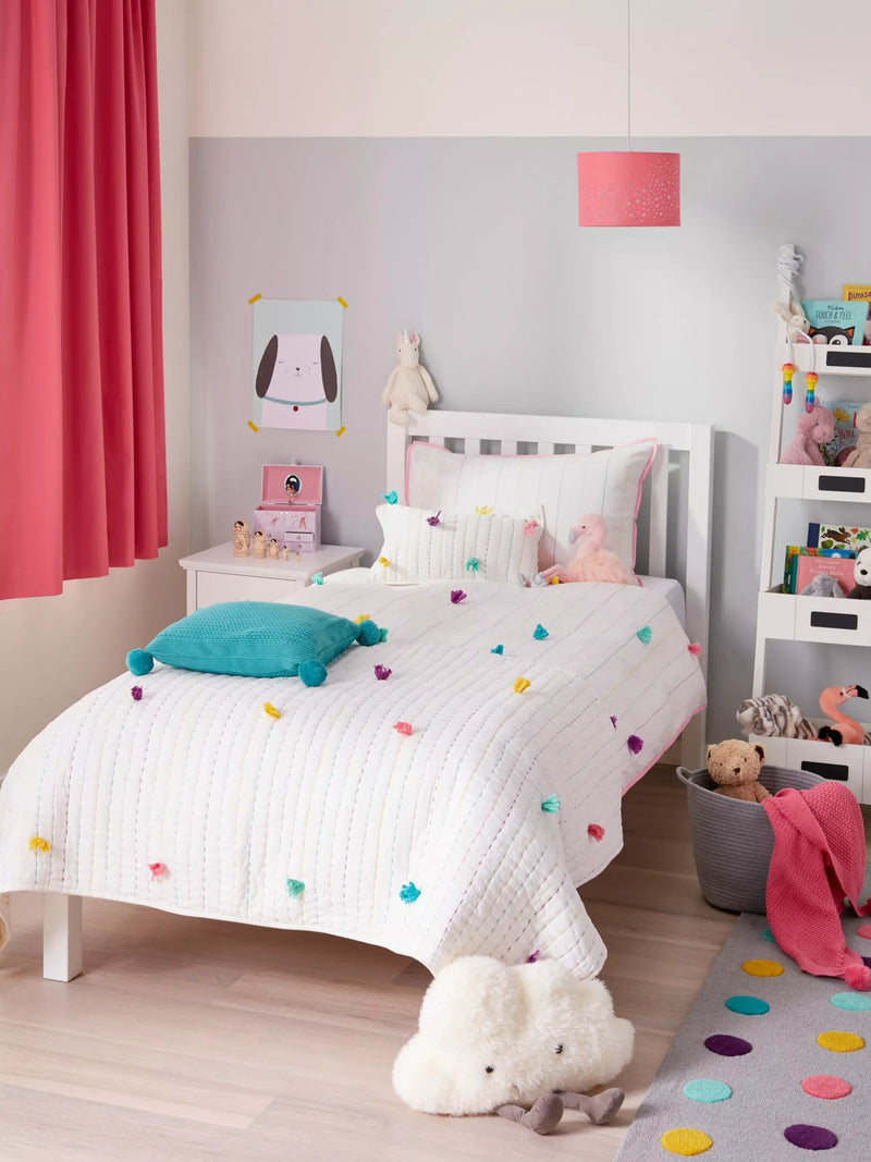little home Pom Pom Quilt Multi, UK version
