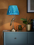 John Lewis Matthew Williamson peacock tapered lampshade blue, imported from the UK