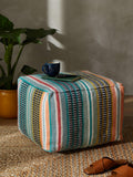 John Lewis Salsa Stripe multi outdoor pouffe, imported from the UK