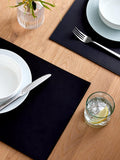 John Lewis bonded leather placemats black set of 2 (British brand)